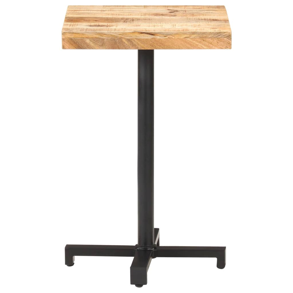 Quadratischer Bistrotisch 50x50 cm Mangoholz