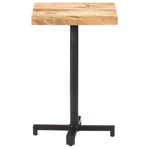 Quadratischer Bistrotisch 50x50 cm Mangoholz
