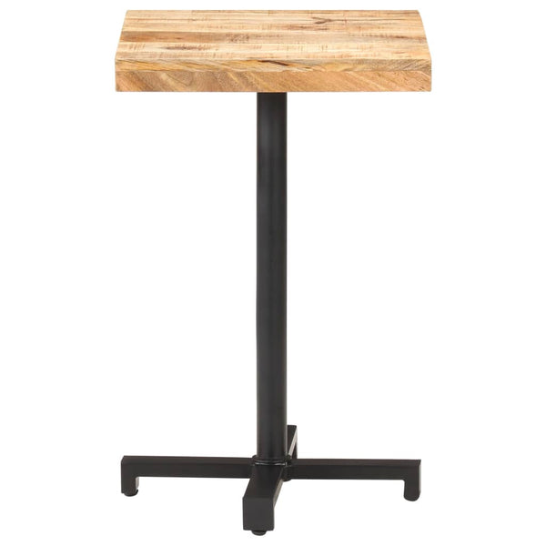 Quadratischer Bistrotisch 50x50 cm Mangoholz