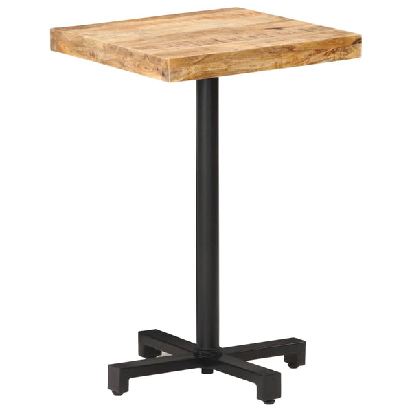 Quadratischer Bistrotisch 50x50 cm Mangoholz