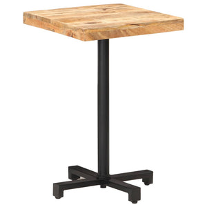 Quadratischer Bistrotisch 50x50 cm Mangoholz