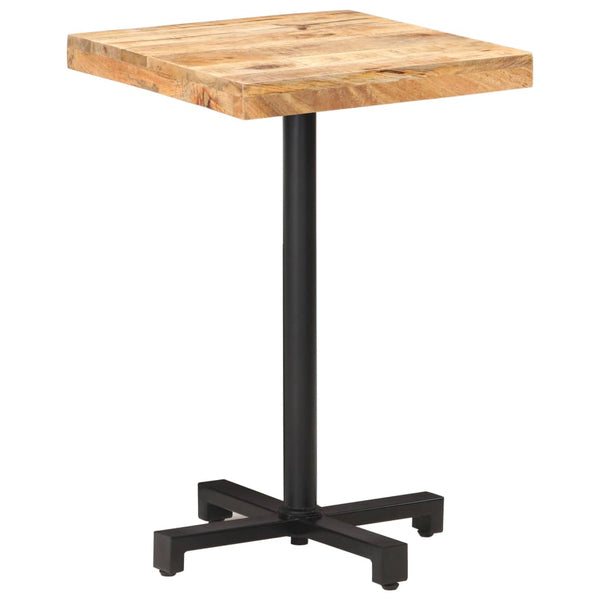 Quadratischer Bistrotisch 50x50 cm Mangoholz
