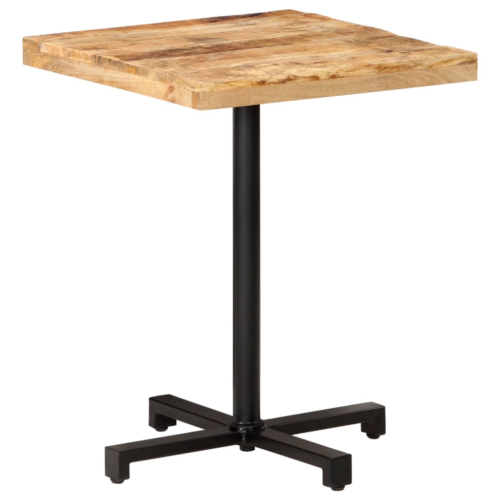 Quadratischer Bistrotisch aus Mangoholz, 60x60 cm