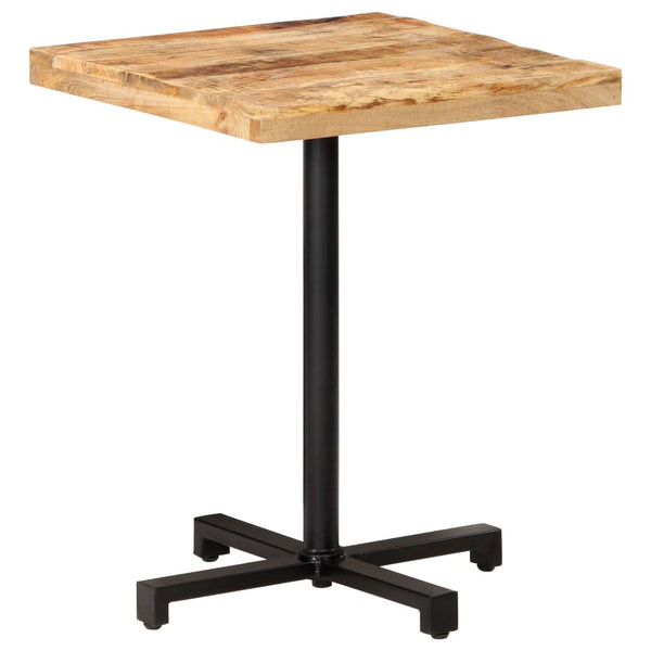 Quadratischer Bistrotisch aus Mangoholz, 60x60 cm