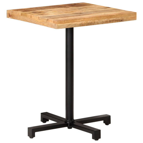 Quadratischer Bistrotisch aus Mangoholz, 60x60 cm