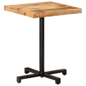 Quadratischer Bistrotisch aus Mangoholz, 60x60 cm
