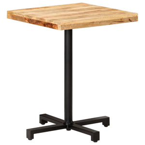 Quadratischer Bistrotisch aus Mangoholz, 60x60 cm