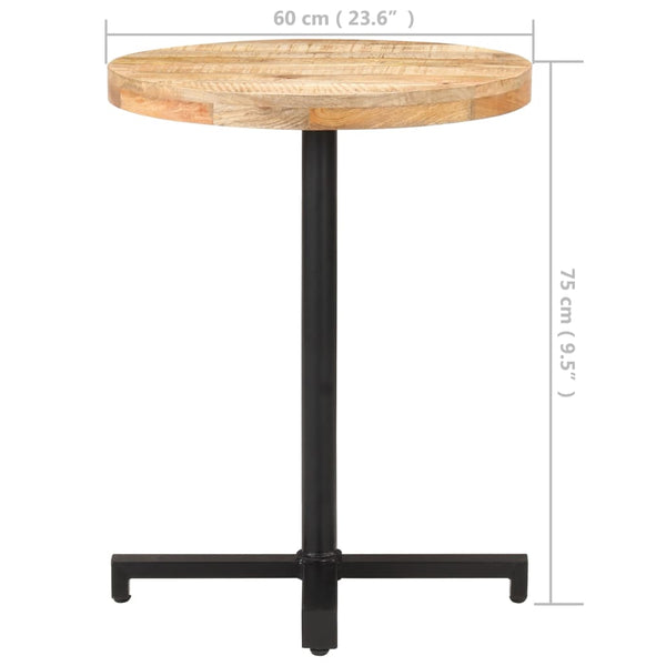 Bistrotisch aus Mangoholz, Ø60 cm