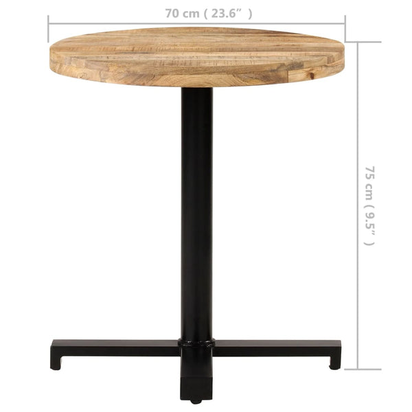 Bistrotisch Rund Ø70cm Mangoholz