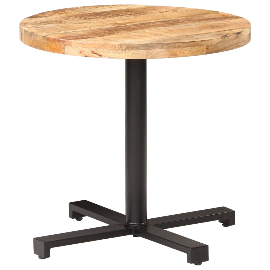 Runder Bistrotisch Ø80cm Mango Massivholz