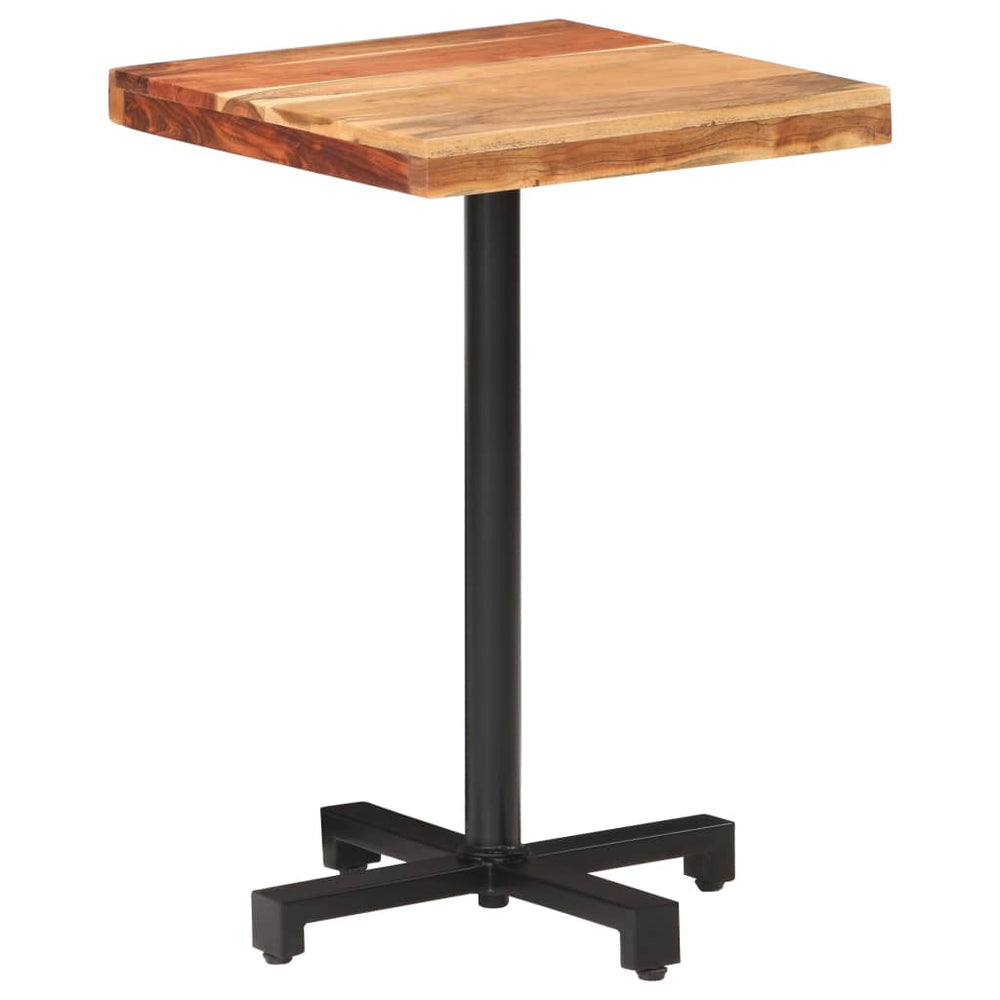 Quadratischer Bistrotisch Akazie 50x50 cm