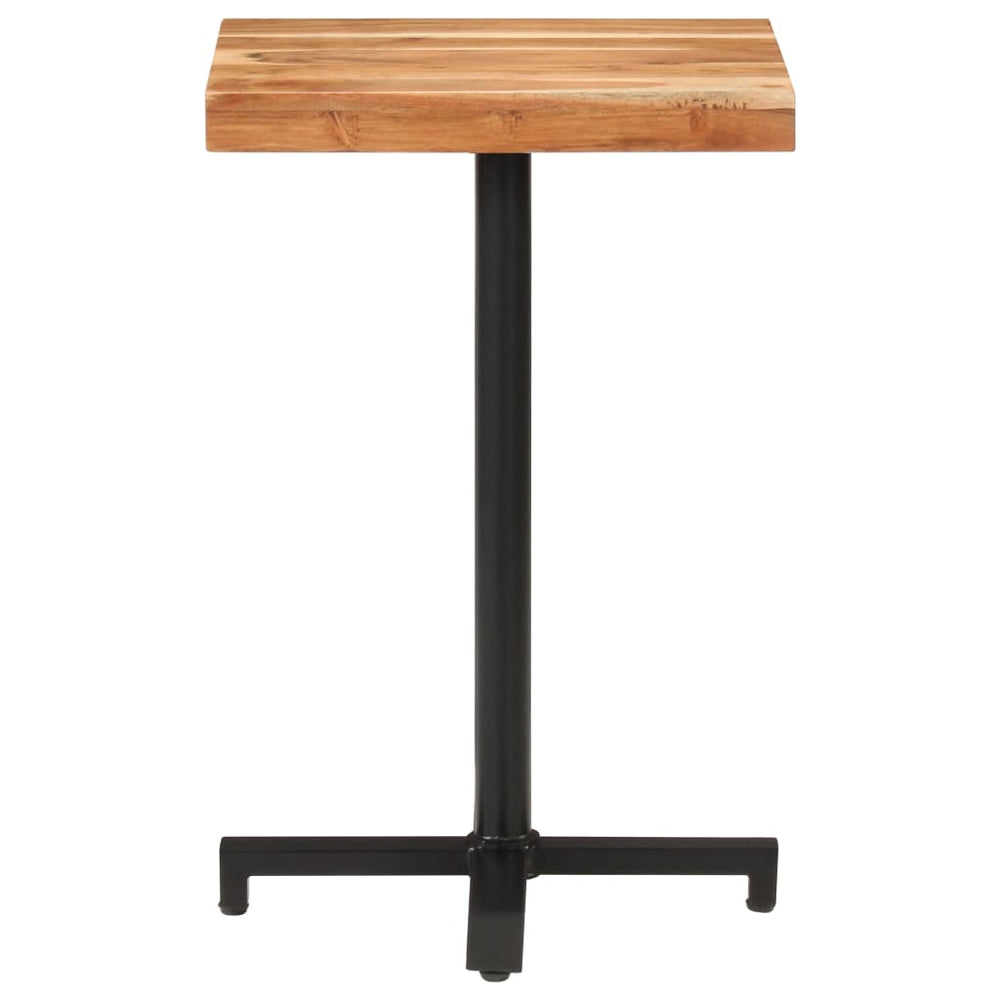 Quadratischer Bistrotisch Akazie 50x50 cm