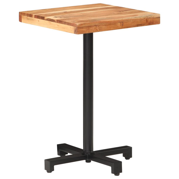 Quadratischer Bistrotisch Akazie 50x50 cm