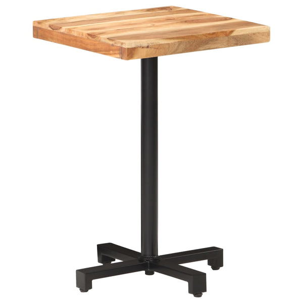 Quadratischer Bistrotisch Akazie 50x50 cm