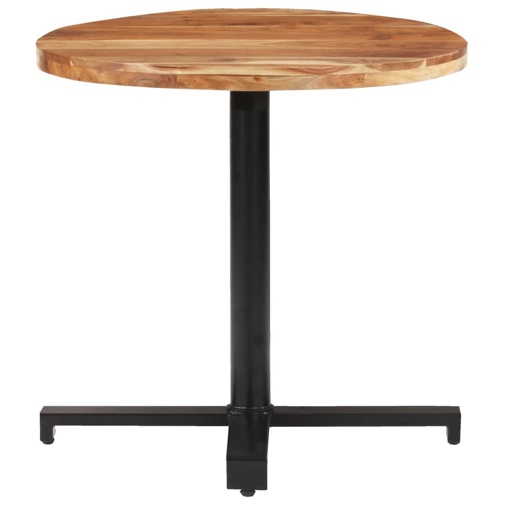 Bistrotisch Akazie Massivholz Ø80 cm