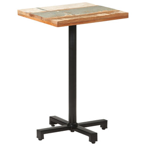 Quadratischer Bistrotisch Altholz 50x50 cm