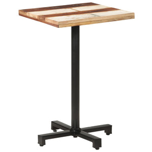 Quadratischer Bistrotisch Altholz 50x50 cm