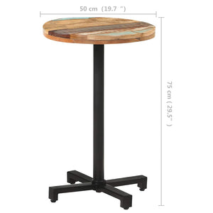 Bistrotisch Altholz Rund Ø50x75cm