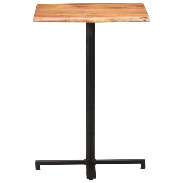 Akazie Bartisch mit Baumkante 60x60x110cm