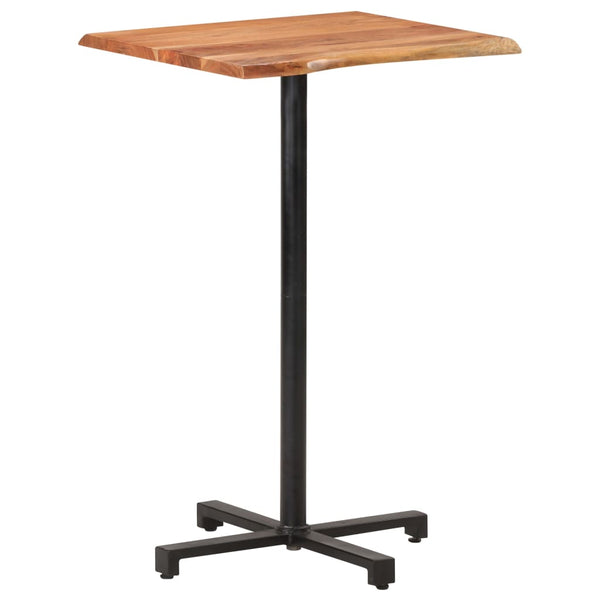 Akazie Bartisch mit Baumkante 60x60x110cm