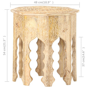 Beistelltisch Mango Massivholz Ø48 cm