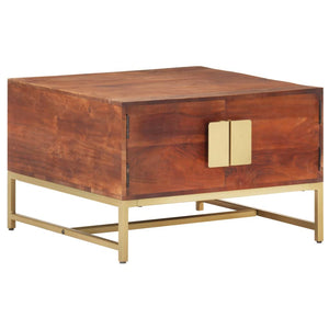 Couchtisch Akazie Massivholz 67x67 Honigbraun