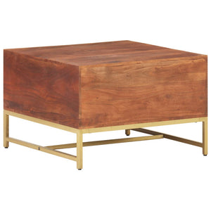 Couchtisch Akazie Massivholz 67x67 Honigbraun