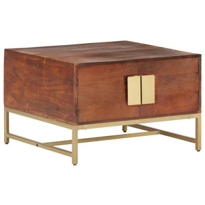 Couchtisch Akazie Massivholz 67x67 Honigbraun