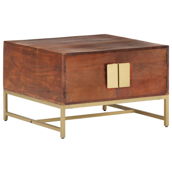 Couchtisch Akazie Massivholz 67x67 Honigbraun