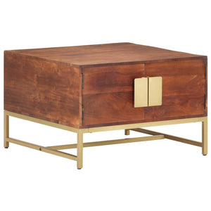 Couchtisch Akazie Massivholz 67x67 Honigbraun