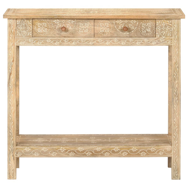 vidaXL Console 80x35x74 cm Bois de manguier massif