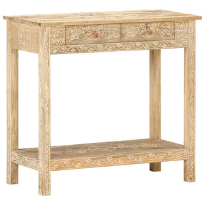 vidaXL Console 80x35x74 cm Bois de manguier massif
