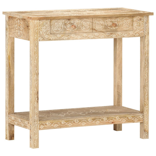 vidaXL Console 80x35x74 cm Bois de manguier massif
