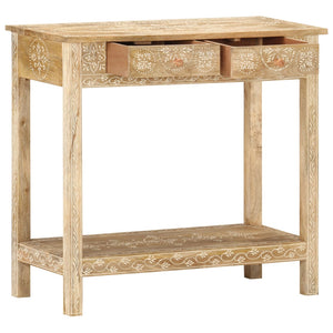 vidaXL Console 80x35x74 cm Bois de manguier massif