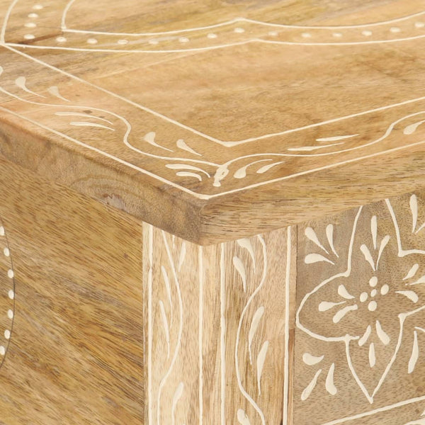 vidaXL Console 80x35x74 cm Bois de manguier massif