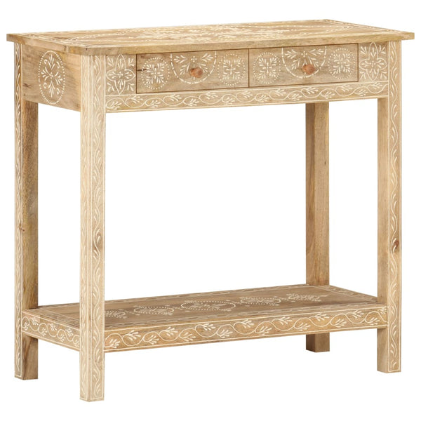 vidaXL Console 80x35x74 cm Bois de manguier massif