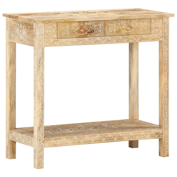 vidaXL Console 80x35x74 cm Bois de manguier massif