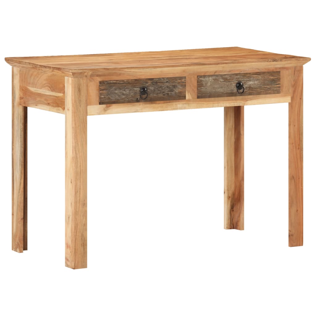 Schreibtisch aus recyceltem Massivholz 110x50 cm