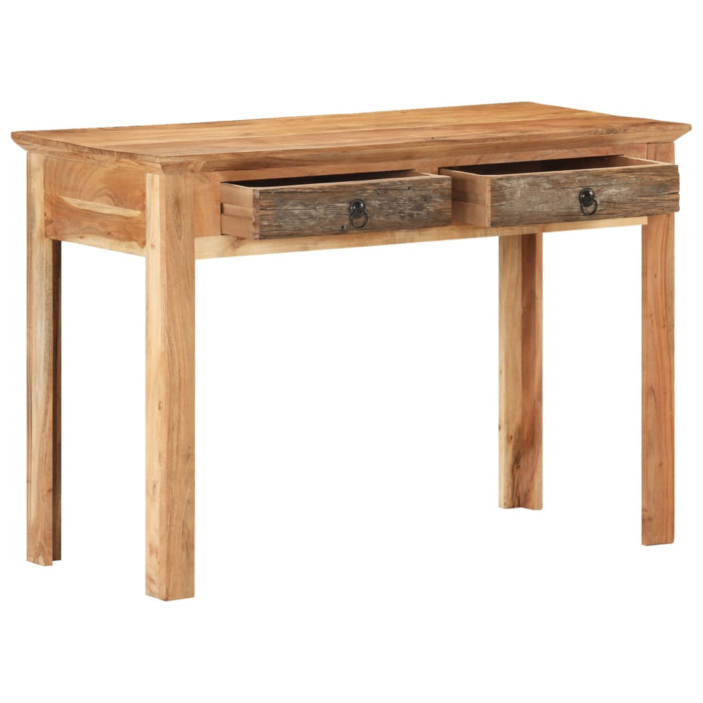 Schreibtisch aus recyceltem Massivholz 110x50 cm