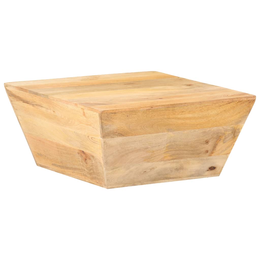 Couchtisch V-Form Mango Massivholz 66x66 cm