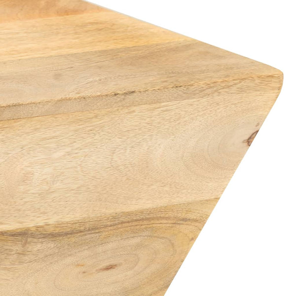 Couchtisch V-Form Mango Massivholz 66x66 cm
