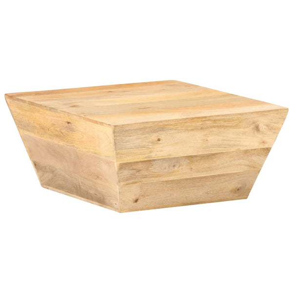 Couchtisch V-Form Mango Massivholz 66x66 cm