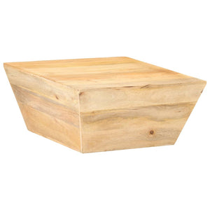Couchtisch V-Form Mango Massivholz 66x66 cm