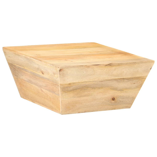 Couchtisch V-Form Mango Massivholz 66x66 cm