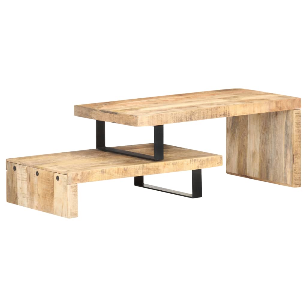 2er Couchtisch Set Mango Massivholz
