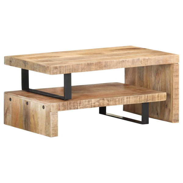 2er Couchtisch Set Mango Massivholz