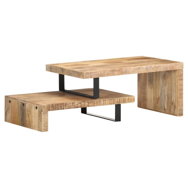 2er Couchtisch Set Mango Massivholz