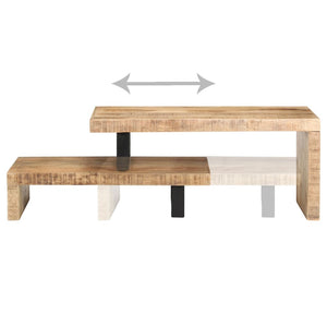 2er Couchtisch Set Mango Massivholz