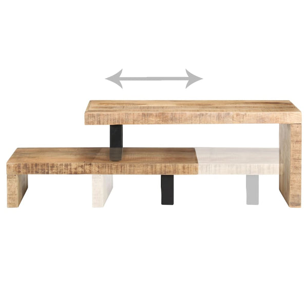 2er Couchtisch Set Mango Massivholz