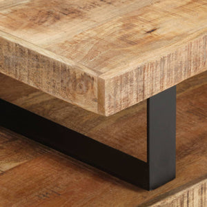 2er Couchtisch Set Mango Massivholz